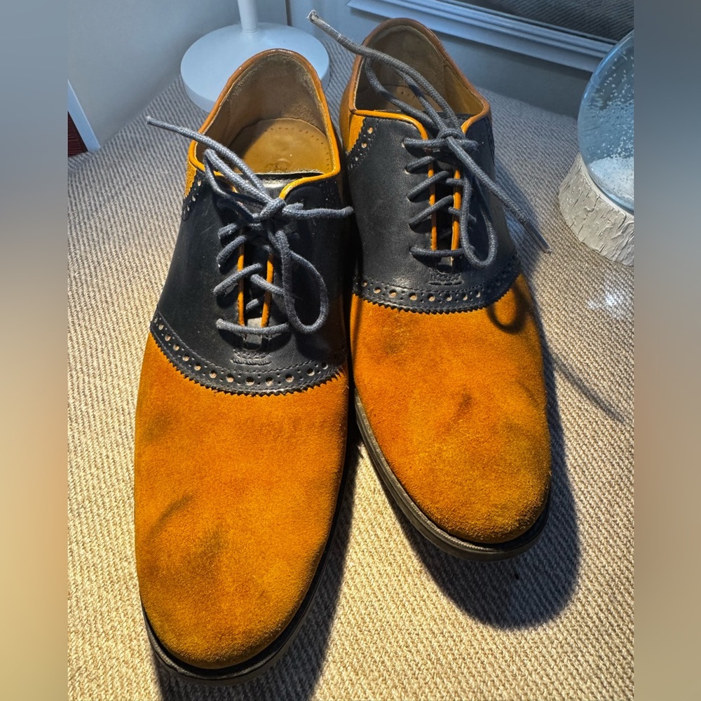 Brown Suede Saddle Shoes